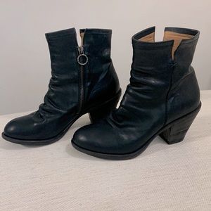 Fiorentini & Baker Black Leather Boots SZ 40